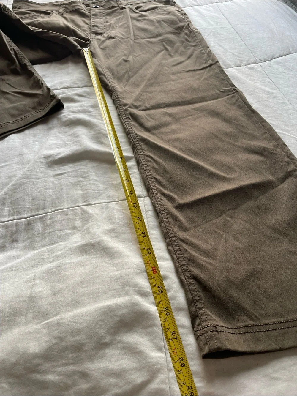 Prana Men's Brion Olive Green Hiking Pants 38x30 Gorpcore Utility Outdoor Travel